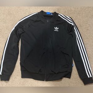 Adidas Black Sweatshirt with White Stripes